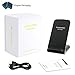 YOUSHARES 2-Coil Fast Charge Qi Inductive Wireless Charging Stand, Black