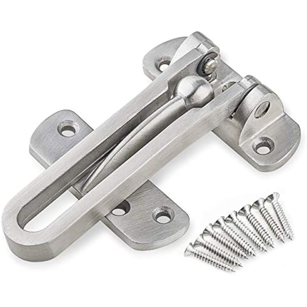 Earl Diamond Stainless Steel Heavy Duty Solid Swing Bar Lock As