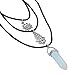 MJartoria 90s Gothic Punk Elastic Henna Tattoo Stretch Choker PU Leather Quartz Multilayer Necklace Set