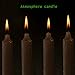 YIH 6-Piece Taper Candles, 5.5-Inch， Pumpkin