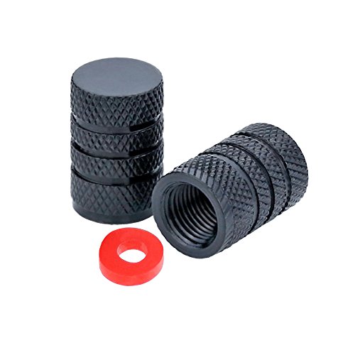 image for ONEONEY 24 Pcs Black Auto Tyre Tire Valve Stem Covers Caps，New Desig