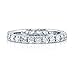 BERRICLE Sterling Silver Wedding Rings Pave Set Round Cut Cubic Zirconia CZ Eternity Ring for Women, Rhodium Plated Size 4-10