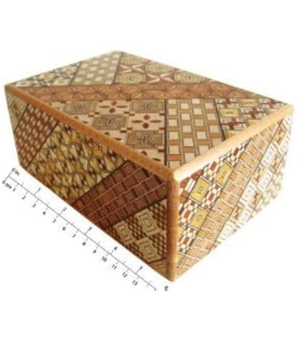 Amazon.com: Bene Gifts Japanese Yosegi Puzzle Box 5 Sun 21 Moves