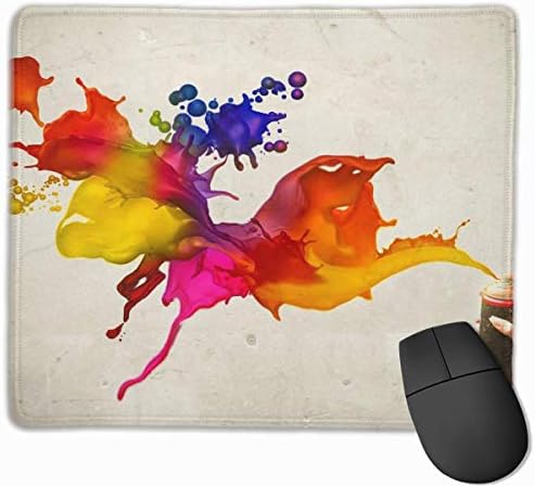 Professional Gaming Mouse Pads Colorful Art Graffiti Laptop Pad Non-Slip Rubber Stitched Edges 18X22cm