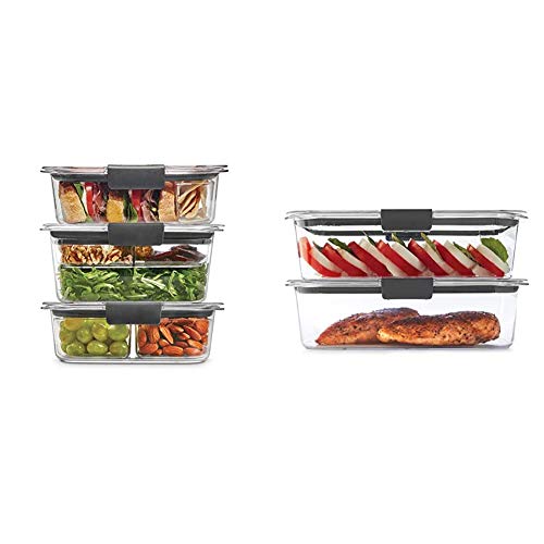 Rubbermaid LeakProof Brilliance Food Storage Set 9.6 Cup Plastic