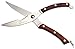 MAIRICO Premium Super Heavy Duty Spring Loaded Poultry Kitchen Shears with Stainless Steel Blades and Finest Wood Handles - Ultimate Kitchen Scissors for Bones