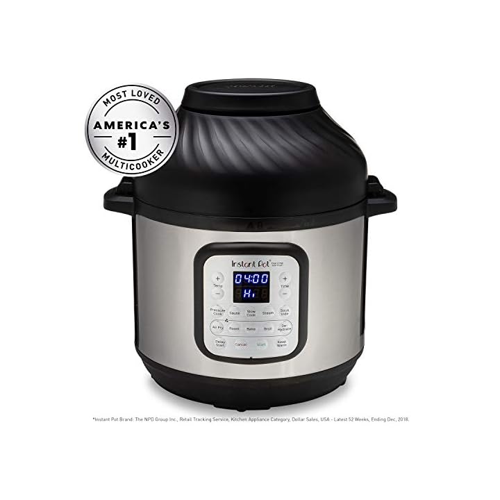 Instant Pot Duo Crisp 11in1 Air Fryer and Electric Pressure Cooker Combo with Multicooker Lids