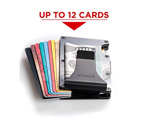 Carbon Fiber Wallet - Minimalist Wallet - Metal Wallet - RFID Blocking Slim Wallet - Credit Card Holder for Men - RFID Wallets