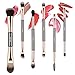 Yuwaku Double Ended Makeup Brushes, 6pcs Mutipurpose Cosmetic Brush Set For for Eyeshadow Blending Powder Foundation Buffer