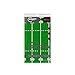 Grandipity Football Field Plastic 6-Pack Rectangular Tablecloth (54x108in) - Disposable Football Table Covers for Parties & Decor