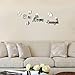 Alrens_DIY(TM) Live Love Laugh Butteryfly DIY Acrylic Removable Decorative Mirror Surface Crystal Wall Stickers 3D Home Decal Room Murals Wall Paper Decor Gift