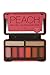 BYS On-The-Go Peach Eyeshadow Palette with Primer Highlighter and Mirror, 6 Eyeshadows, 1 Highlight, 1 Prime