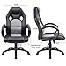 Furmax High Back Office Gaming Chair Computer Desk Chair,Ergonomic Adjustable Racing Chair,Task Swivel Executive Chair with Lumbar Support (Gray)