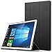 Huawei MateBook Case,DAYJOY Elegant Flip Slim Leather Protective Case Cover Shell with Stand Function for Huawei MateBook 12.0inch HZ-W09 HZ-W19 (Black)