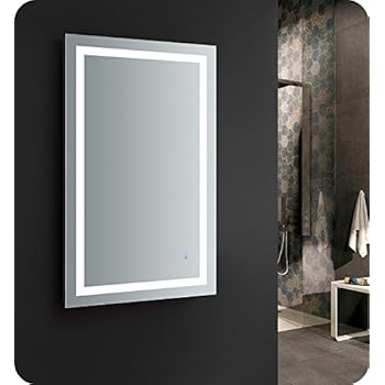 Fresca Santo 48 inch Wide x 30 inch Tall Bathroom Mirror w/LED Lighting and Defogger