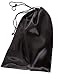 Tuff Guy Travel Shoe Bags with Drawstring and Center Divider (Black) -Set of 4 Soft Nylon Shoe Tote BagsTravel Shoe (18