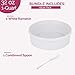 Souffle Dish Ramekins for Baking –32 Oz, 1 Quart Large Ceramic Oven Safe Round Fluted Ramekin Bowl with Mini Condiment Spoon for Soufflé Pot Pie Casserole Pasta Roasted Vegetables Baked Desserts White