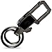 Idakey Zinc Alloy Key Chain with 2 Key Rings Include LED Light and Bottle Opener Function Car Business Keychain for Men and Women Black Nickel primary