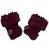 Nanxson(TM) Fingerless Thumb Hole Winter Knitted Thick Warmer Glove ST0008 (dark red)
