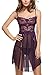 Avidlove Women Lace Lingerie Babydoll Dress Strap Chemise Sleepwear Sexy Nighty S-XXL (Gold, Medium)
