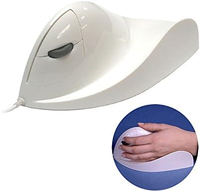 Designer Appliances Quill Mouse, White, Ergonomic PC/Mac Left Hand - Optical - USB (by Ergoguys) . . . (157400)