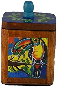 Costa Rican toucan print: box for tea and sugar bags