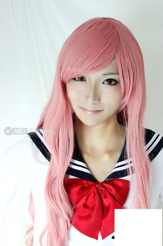 Vocaloid Miku Megurine Luka Pink Party Costume 110cm Cosplay Wigs