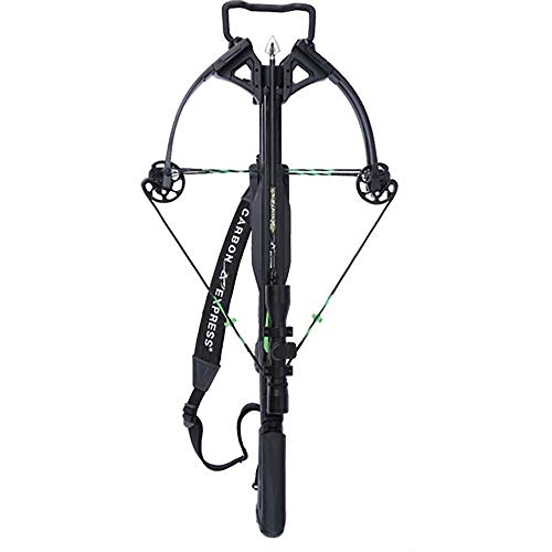 Carbon Express Blade X-Force Blade Crossbow Ready-to-Hunt Kit (Rope Cocker, 3 Bolt Quiver, 3 Crossbolts, Rail Lubricant, 3 Practice Points, 4x32x 40mm), Black, One Size