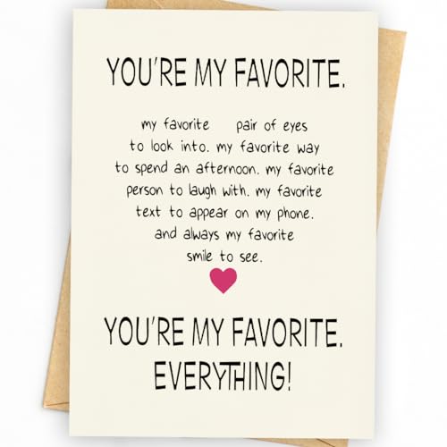 WowBefun Anniversary Card for Husband, Birthday Card Him, Funny Greeting Card for Men & Boyfriend, Premium 400gsm Cardstock