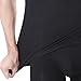 DAVID ARCHY Men's 3 Pack Rib Modal Crewneck Undershirts (M, Black)