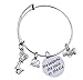Infinity Collection - Cheer Bracelet - She Believed She Could Charm Bangle, Non-Tarnish Cheer Jewelry, Gift for Cheerleaders & Cheer Teams