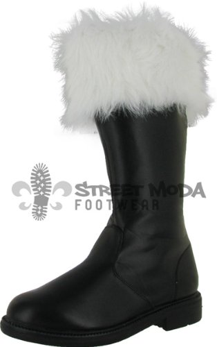 Tall Santa Claus Boots Costume Accessory - Medium