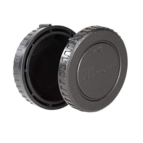 CamDesign Body Cap & Camera Rear Len Cover Set Compatible with N-Mount 1 N1 Lenses and 1 Mirror Less Cameras J1 J2 J3 J4 V1 V2 V3 S1 S2 AW1