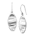Silpada 'Just Imagine' Textured Oval Drop Earrings in Sterling Silver