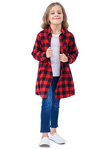 girls tartan shirt dress