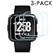 3 Pack DICHEER Compatible Fitbit Versa Screen Protector, Waterproof 9H Tempered Glass Screen Protector for Fitbit Versa Smart Watch,Touch Sensitive,9H Hardness,Anti Scratch,No Bubble