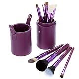 Anself 12pcs Professional Makeup Brush Set Cosmetic Makeup Tool with Leather Holder Case