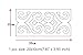 ITTA X-Large 28pcs x 20x10cm Mirror Border Stickers DIY 3D Acrylic Wall Decorative Self-Adhesive Hollow Out Border Ceiling Skirting Stickers Wall Mural Wedding Room Home Decor (Silver)