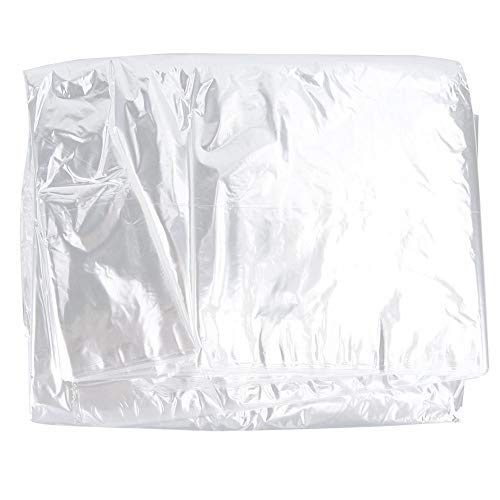 Fdit Pack of 50 Disposable Transparent Clothes Dust Bags Dry Cleaning Clothing Covers (3 Sizes Reusable Packaging (#2)