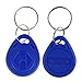 LIBO 125KHz Smart ID Key Tag Card RFID Access Control Key Card Proximity EM4100 TK4100 Keyfobs Keychains NFC Token Badge Holder (Mix Color, Pack of 10)