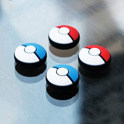 Silicone Thumb Grips Cap Cover Analog Thumb Stick Joystick Thumbsticks for Nintendo Switch Joy-con Controller (PokeM)