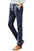 Harrms Mens Slim-Tapered Flat-Front drawstring linen Casual Pants