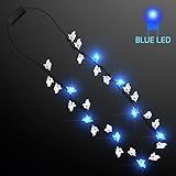 Blue LED Spooky Ghost String Lights Necklace
