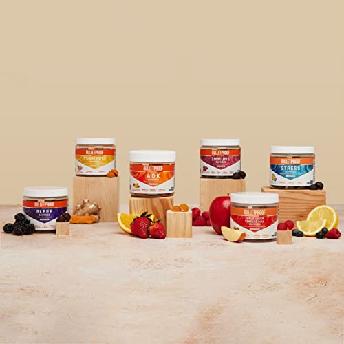 Bulletproof SugarFree Peach Ginger Turmeric Gummies, 60 Count, Keto Supplement for Joint and