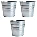 Ikea Socker, Galvanized Steel Flower Plant Pot Set of 3, 4.25