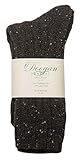 Doogan Donegal 100% Pure Wool Irish Walking Socks, Turf Fleck Colour