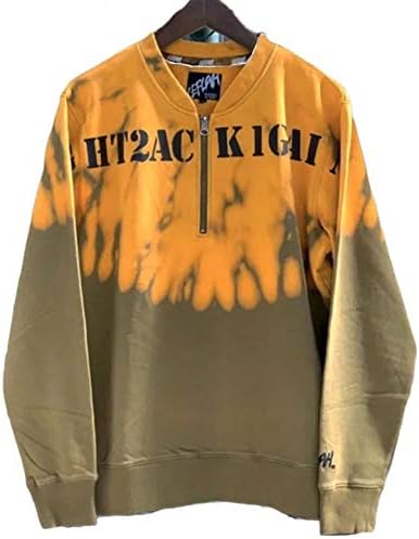 Amazon レフラー Leflah Leflah ブリーチ ジャケット Half Zip Bleach Sweat Kah カーキ バイカラー ワニマ L コート ジャケット 通販
