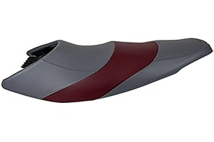 BlackTip Jetsports Seat Cover Compatible with Yamaha 2010-2014 VX Deluxe & Sport / 2011-2014 VXS / 2016-2016 V1, V1 Sport (Dark Red/Dark Gray)