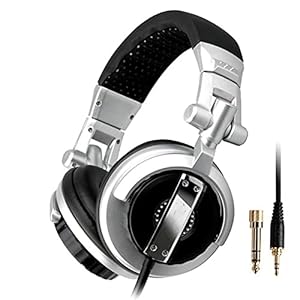 ADGJL-Noise-Cancelling-HeadphonesGaming-Headset-Comfort-Noise-Reduction-Crystal-Clarity-35mm-LED-Professional-Headphone-With-Mic-for-PC-Laptop-Tablet-Mac-Smart-Phone-Silver ADGJL Noise Cancelling Headphones,Gaming Headset, Comfort Noise Reduction Crystal Clarity 3.5mm LED Professional…