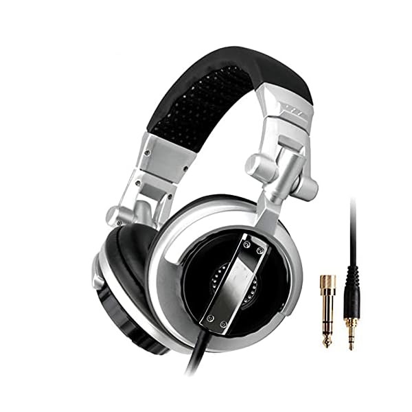 ADGJL-Noise-Cancelling-HeadphonesGaming-Headset-Comfort-Noise-Reduction-Crystal-Clarity-35mm-LED-Professional-Headphone-With-Mic-for-PC-Laptop-Tablet-Mac-Smart-Phone-Silver ADGJL Noise Cancelling Headphones,Gaming Headset, Comfort Noise Reduction Crystal Clarity 3.5mm LED Professional…